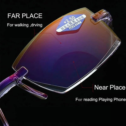 Luhaka® 🎁Clarkod Sapphire High Hardness Anti-blue Progressive Far And Near Dual-Use Glasses