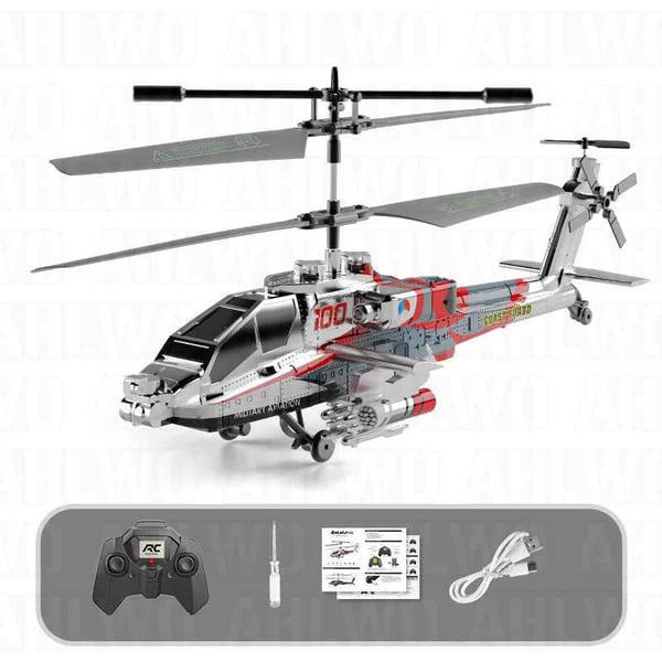 Luhaka®  3.5 Channel Military RC Helicopters with LED Light. Altitude Hold. One Key Take Off/Landing