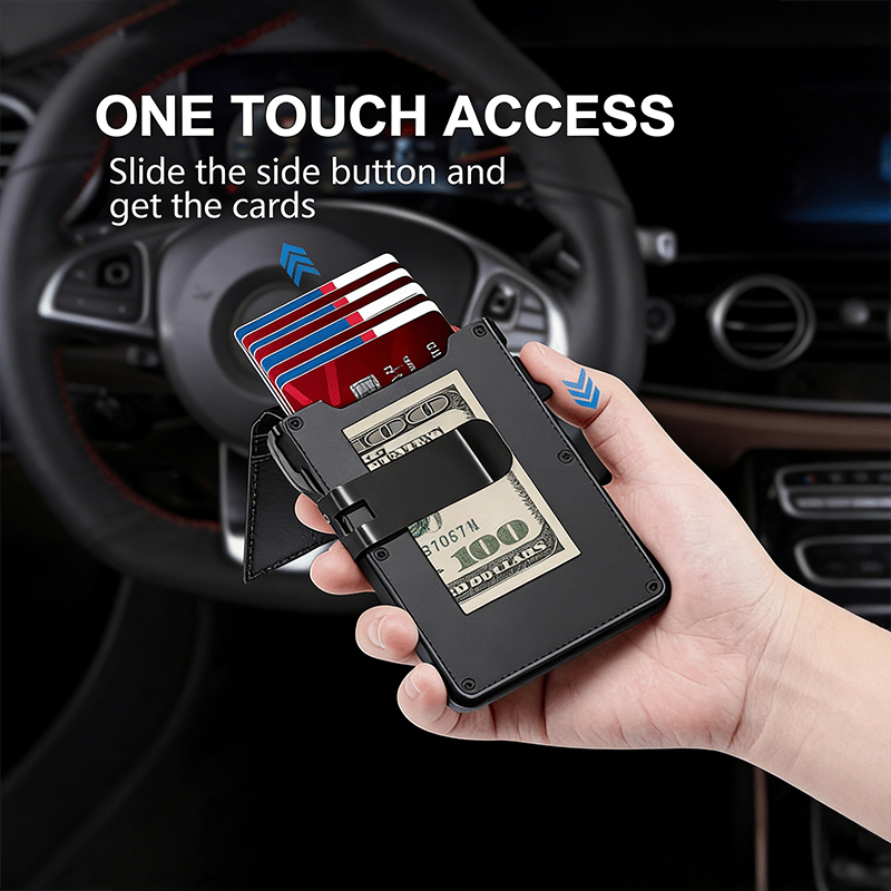 Luhaka® The Ultimate Smart Pop-Up Wallet: Slim. Secure. & RFID Protected
