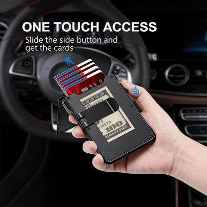 Luhaka® The Ultimate Smart Pop-Up Wallet: Slim. Secure. & RFID Protected