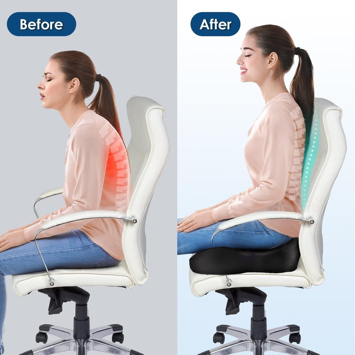 Luhaka®  🎁🎁Ergonomic Memory Foam Seat Cushion